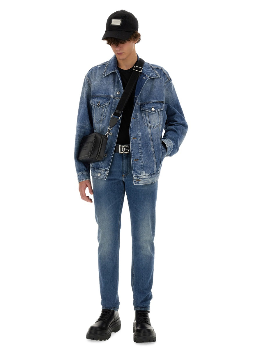 Dolce & Gabbana Men T-Shirt With Logo Plaque