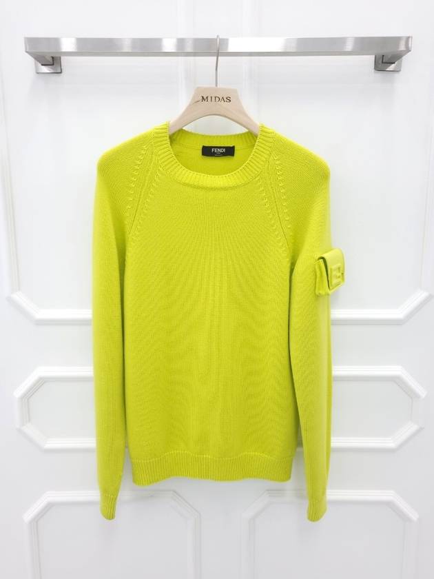 Fendi Neon Baguette Wool Sweater 48S
