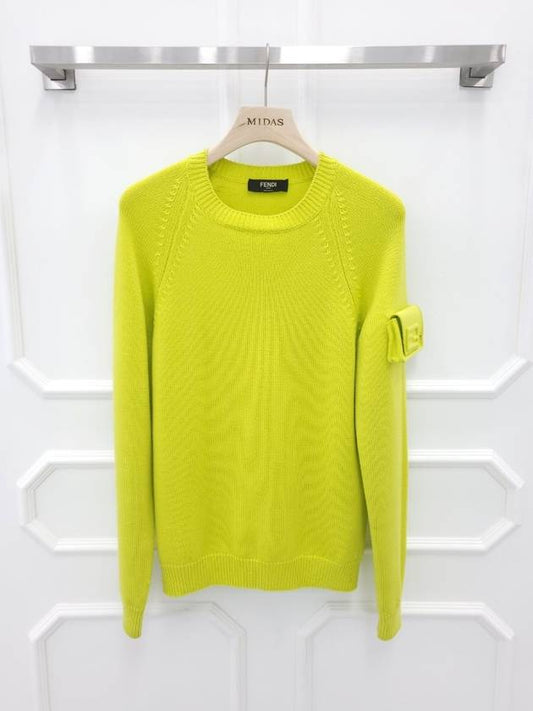 Fendi Neon Baguette Wool Sweater 48S