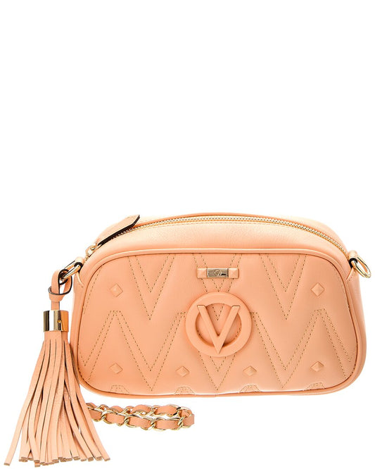 Valentino By Mario Valentino Bella Diamond Leather Crossbody ONE SIZE Pink
