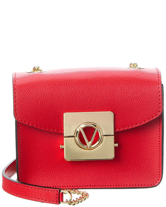 Valentino By Mario Valentino Bijou Bonbonniere Leather Crossbody ONE SIZE Red