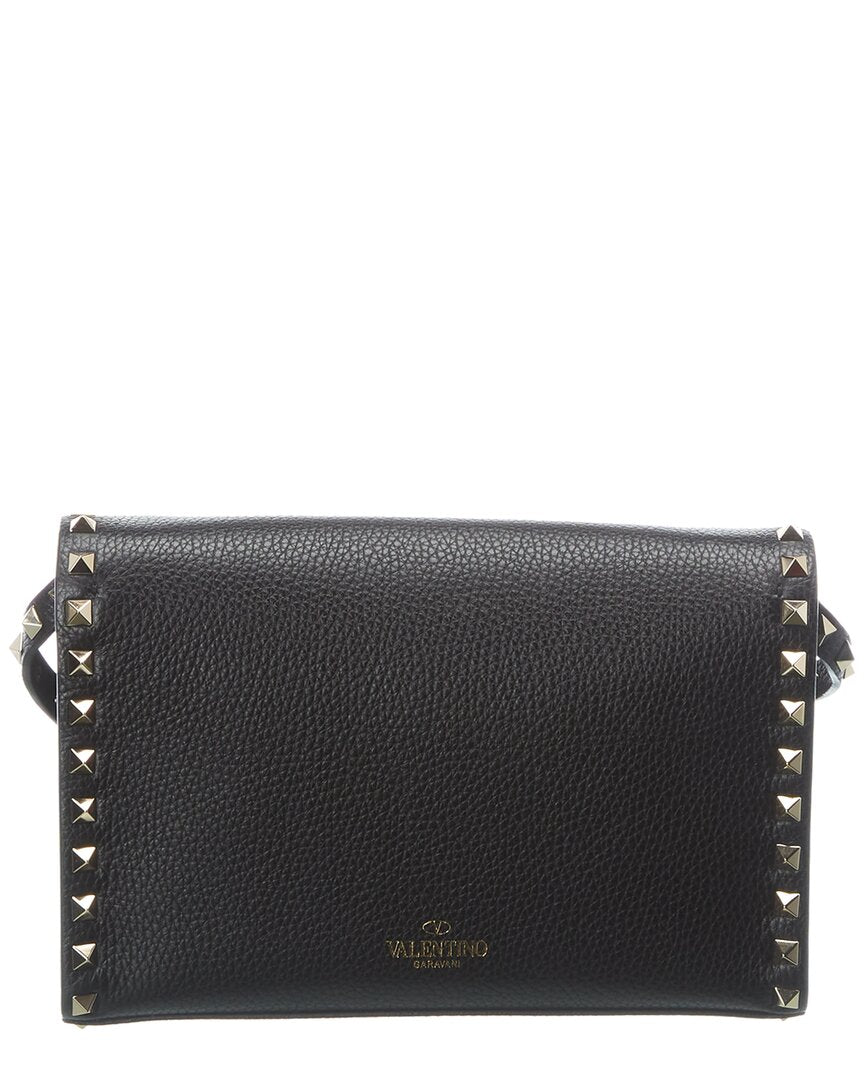 Valentino Rockstud Small Grainy Leather Crossbody
