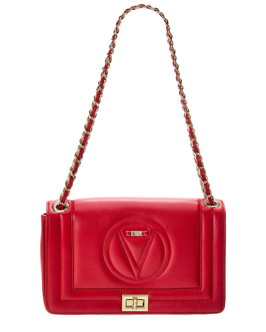 Valentino By Mario Valentino Alice Signature Leather Shoulder Bag ONE SIZE Red