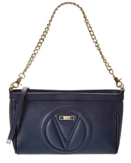 Valentino By Mario Valentino Celia Signature Leather Shoulder Bag ONE SIZE Blue
