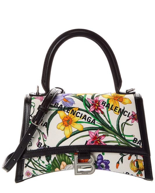 Gucci X Balenciaga Hourglass Small Canvas & Leather Shoulder Bag