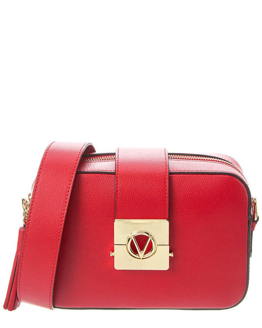 Valentino By Mario Valentino Babette Leather Crossbody ONE SIZE Red