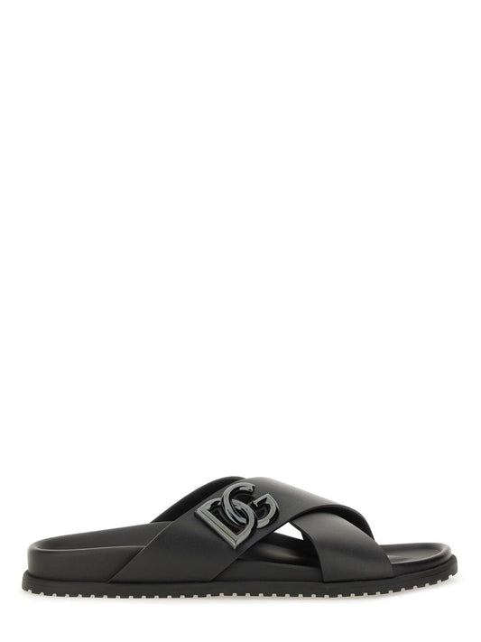 Dolce & Gabbana Men Calfskin Sandal