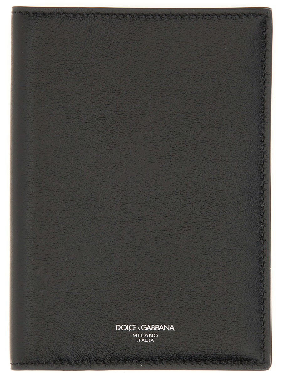 Dolce & Gabbana Men Leather Passport Holder