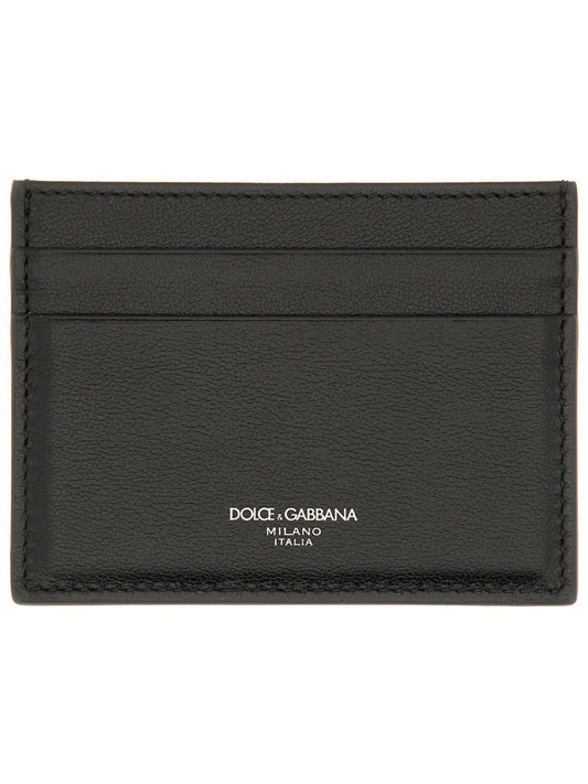 Dolce & Gabbana Men Calfskin Leather Card Holder