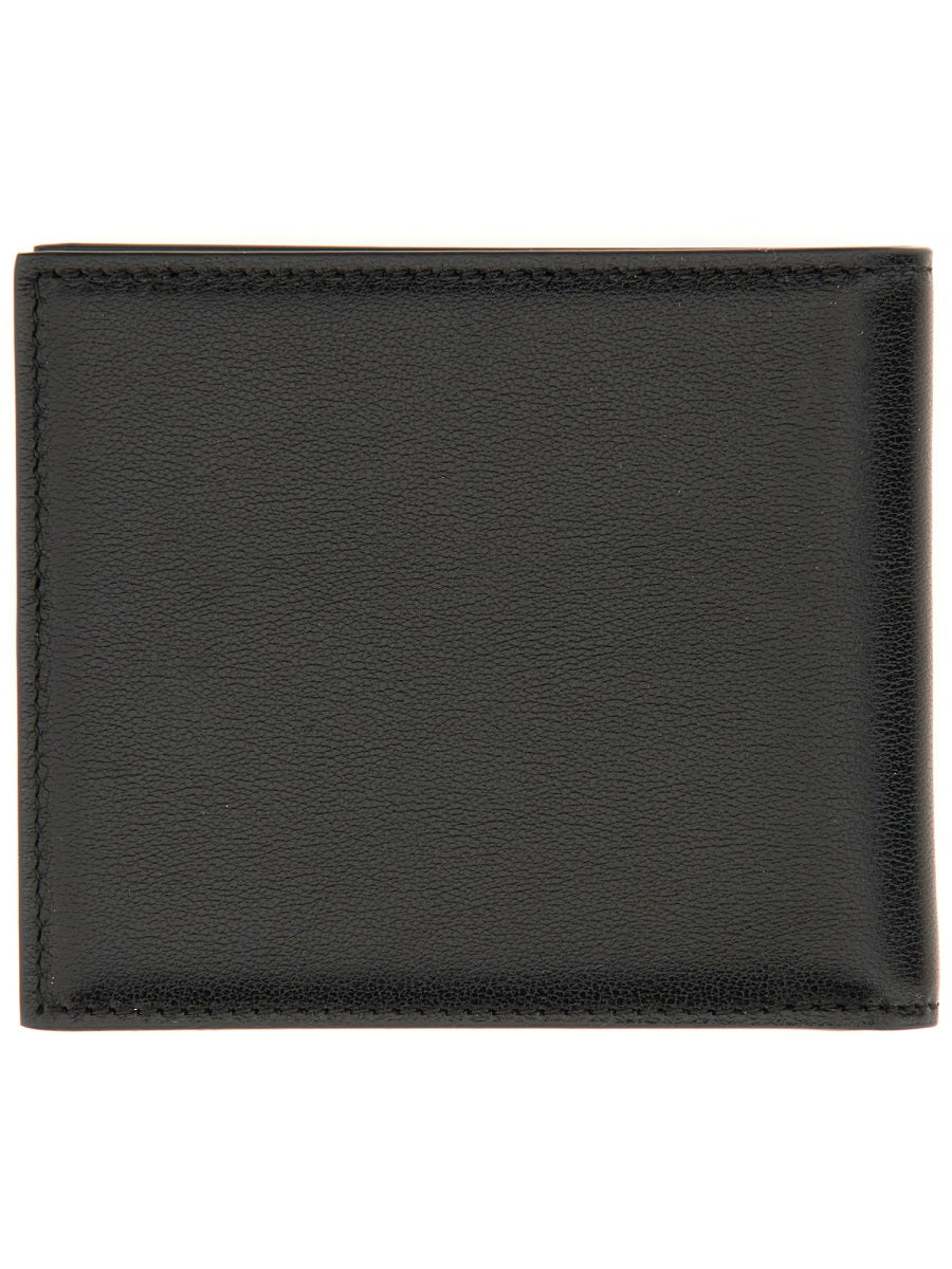 Dolce & Gabbana Men Calfskin Leather Bifold Wallet