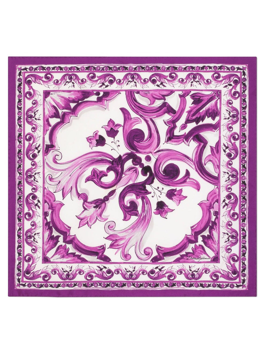 Dolce & Gabbana Women Twill Scarf With Print