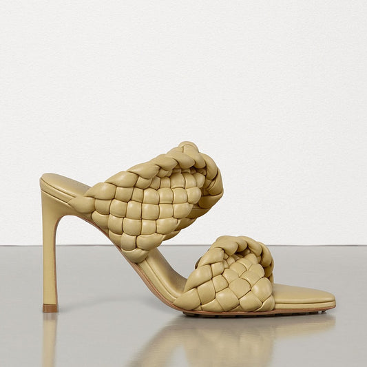 Bottega Veneta Bv Curve Sandals Tapioca