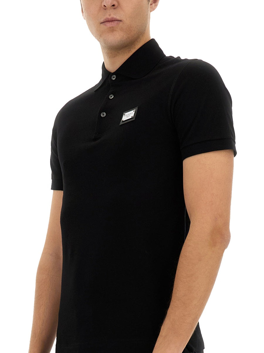 Dolce & Gabbana Men Polo With Logo