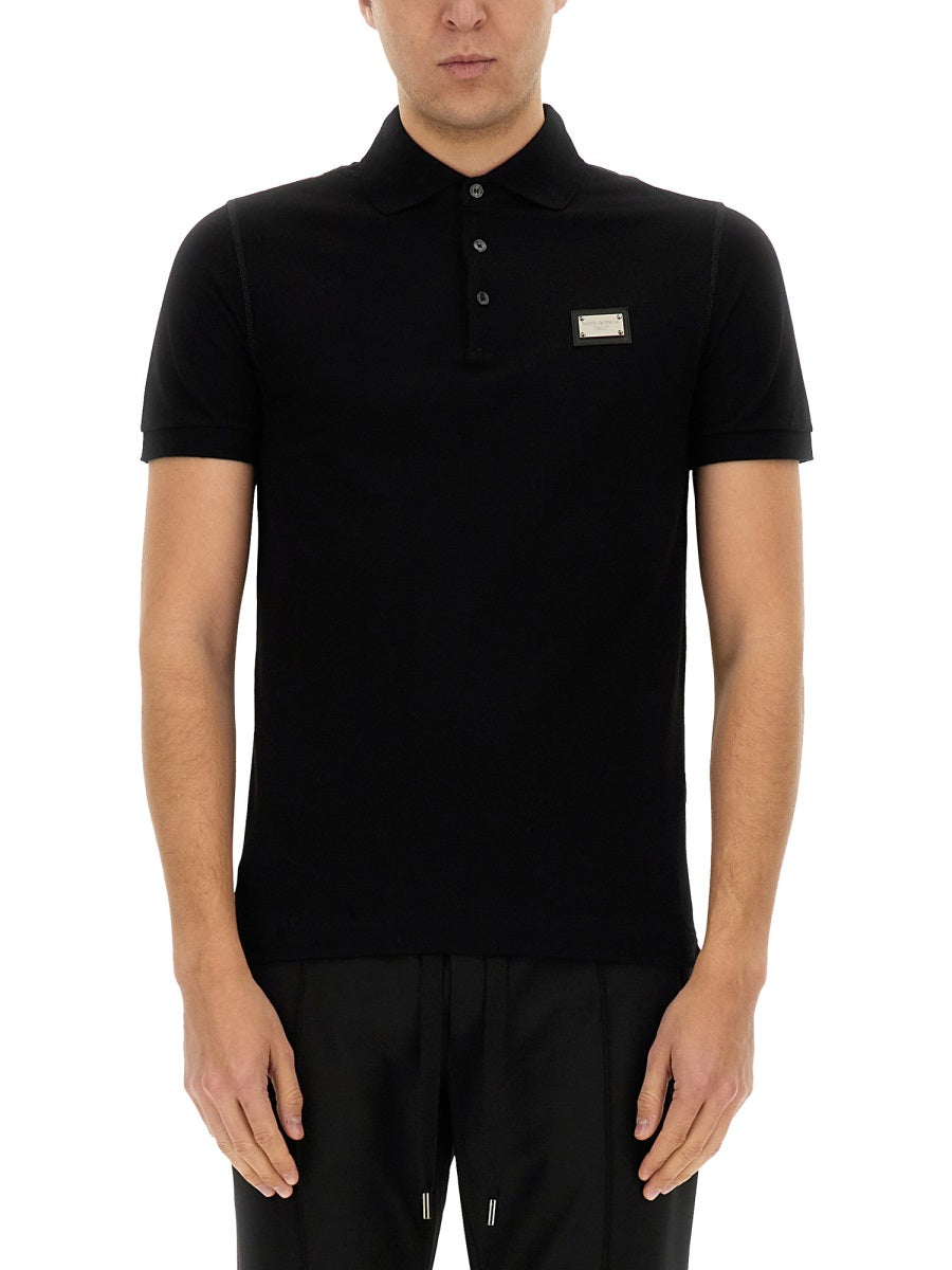 Dolce & Gabbana Men Polo With Logo