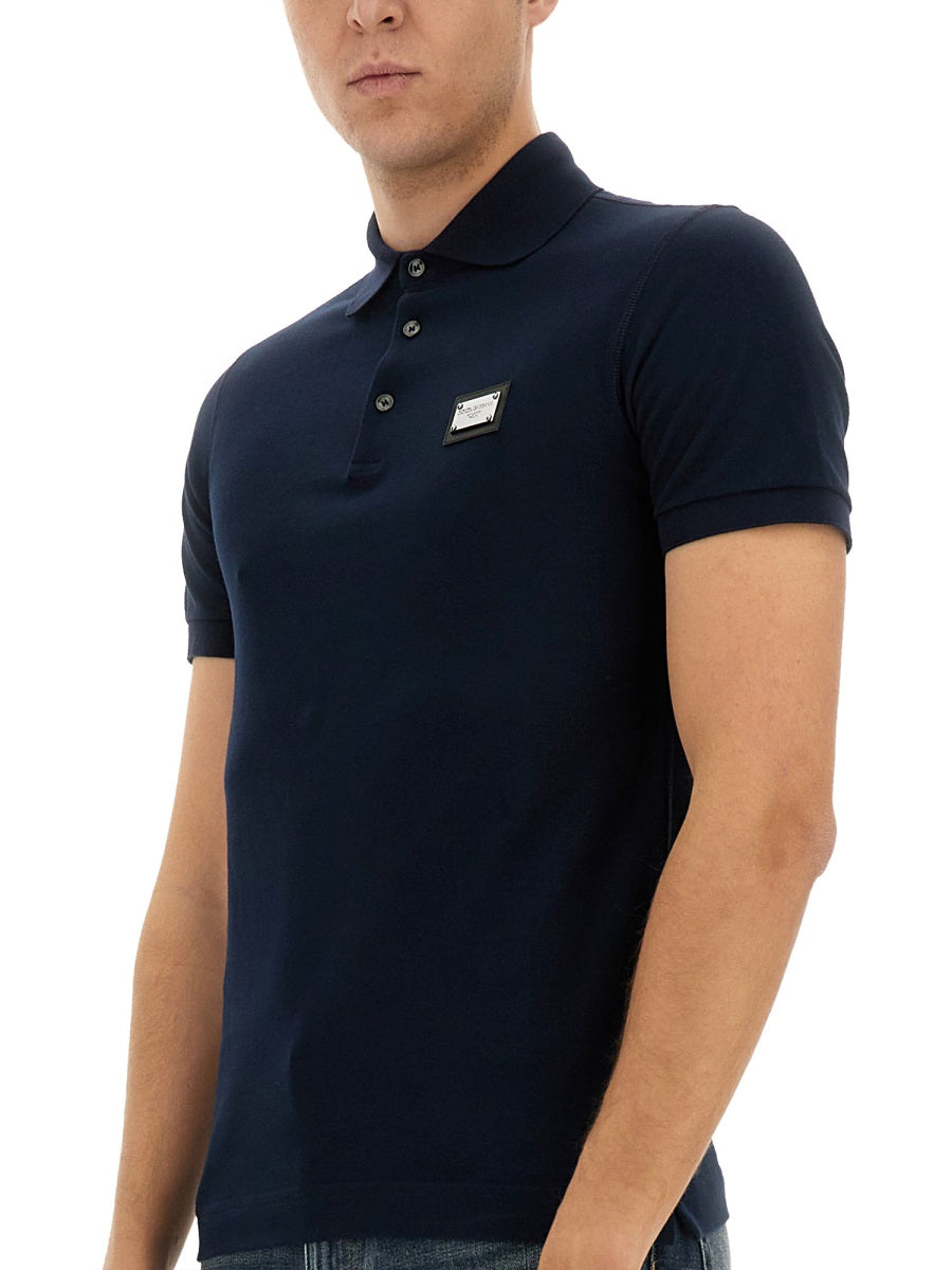 Dolce & Gabbana Men Polo With Logo