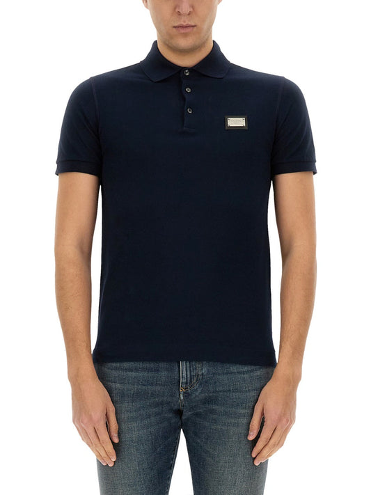 Dolce & Gabbana Men Polo With Logo