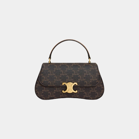 Teen Celine Lola In Triomphe Canvas And Calfskin