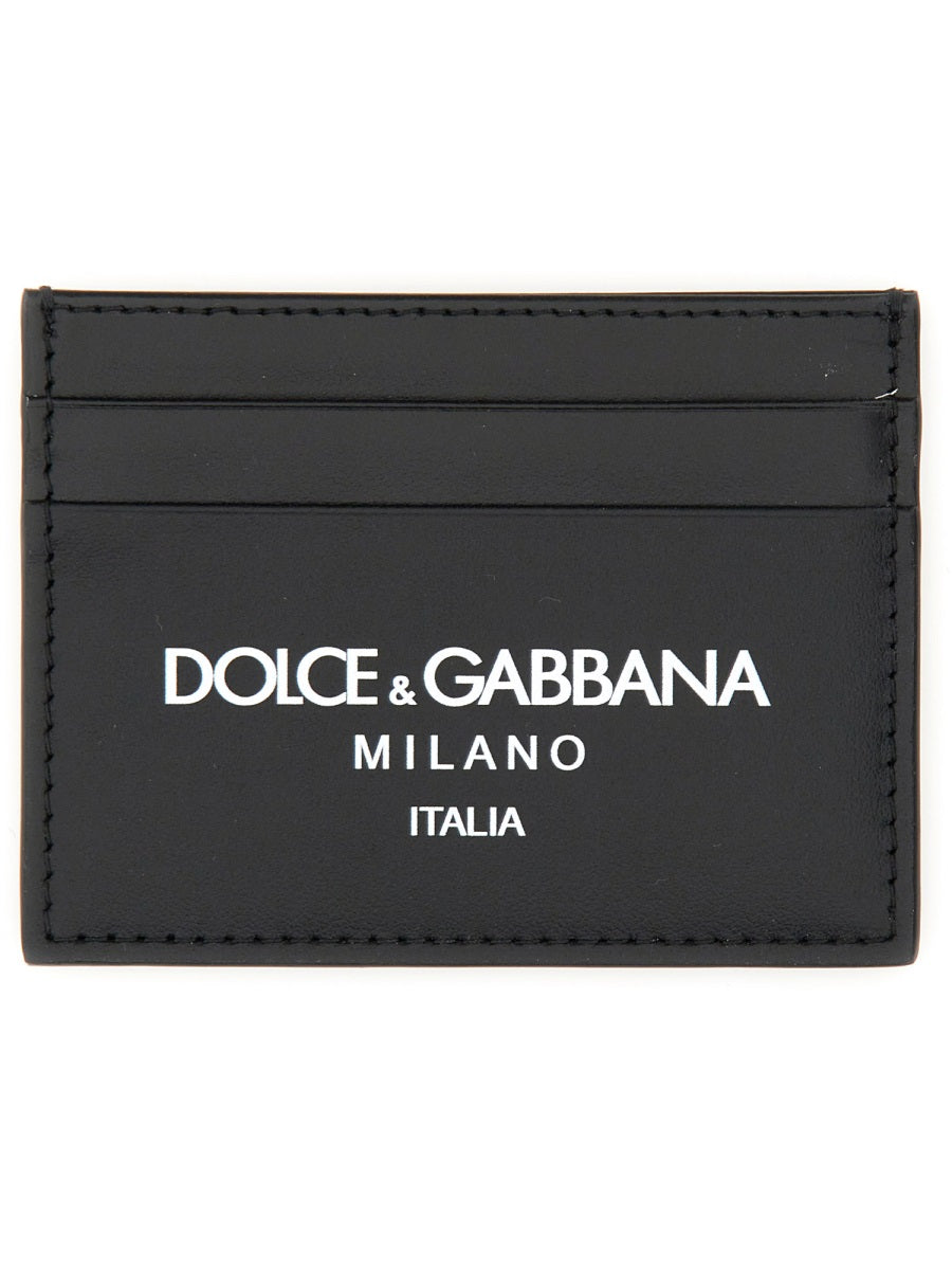 Dolce & Gabbana Men Portacarte In Pelle