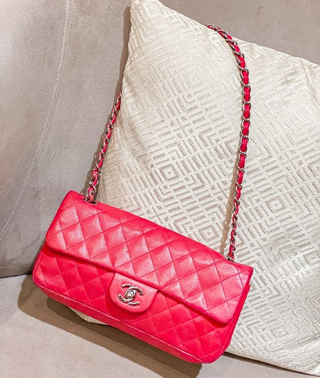 Chanel Fuchsia Classic Flap Bag