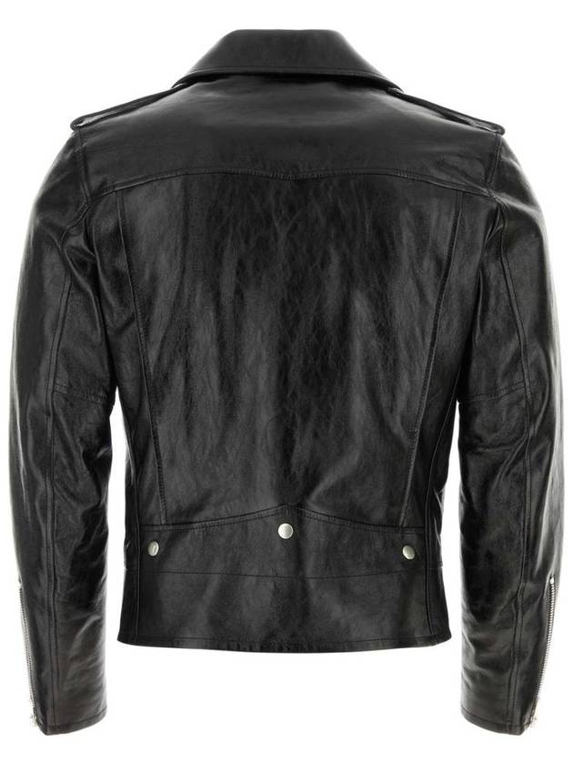 Saint Laurent Classic Motorcycle Leather Jacket Black