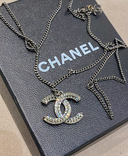 Chanel Silver CC Necklace