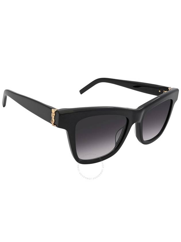 Saint Laurent Saint Laurent Grey Gradient Square Unisex Sunglasses SL M106 002 52