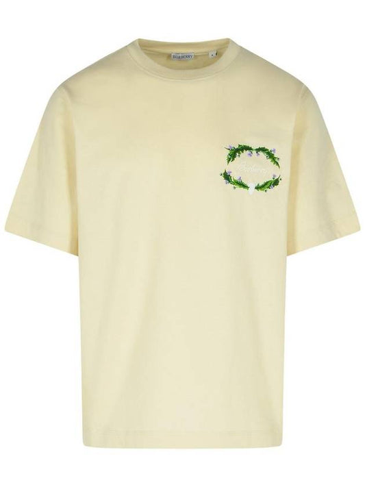 Burberry Burberry Cream Cotton T-Shirt