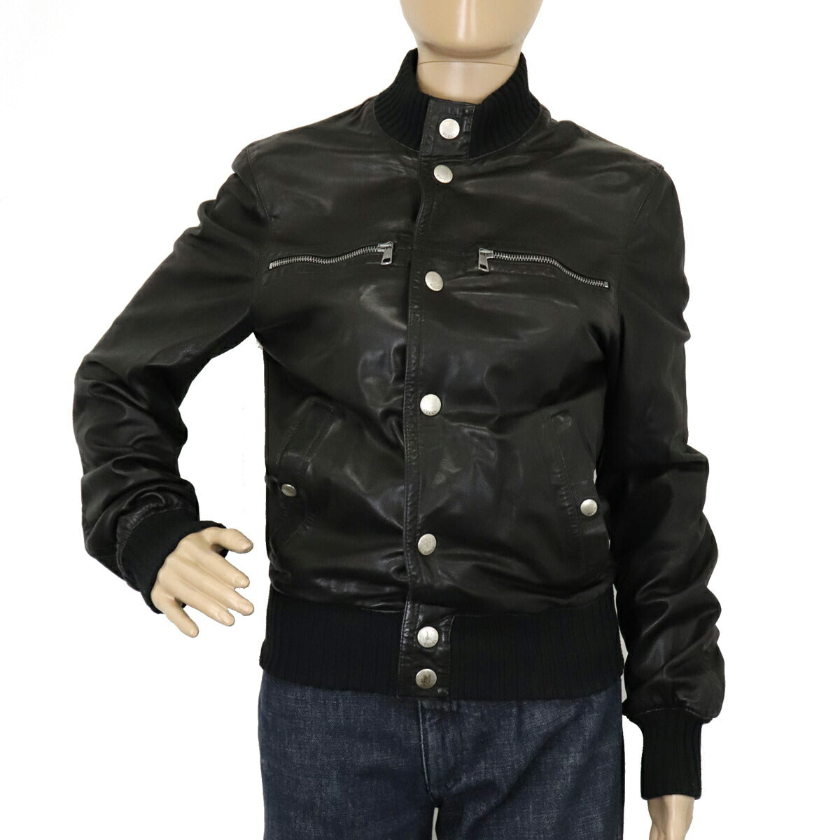 Gucci Shearling Line Leather Jacket 238248