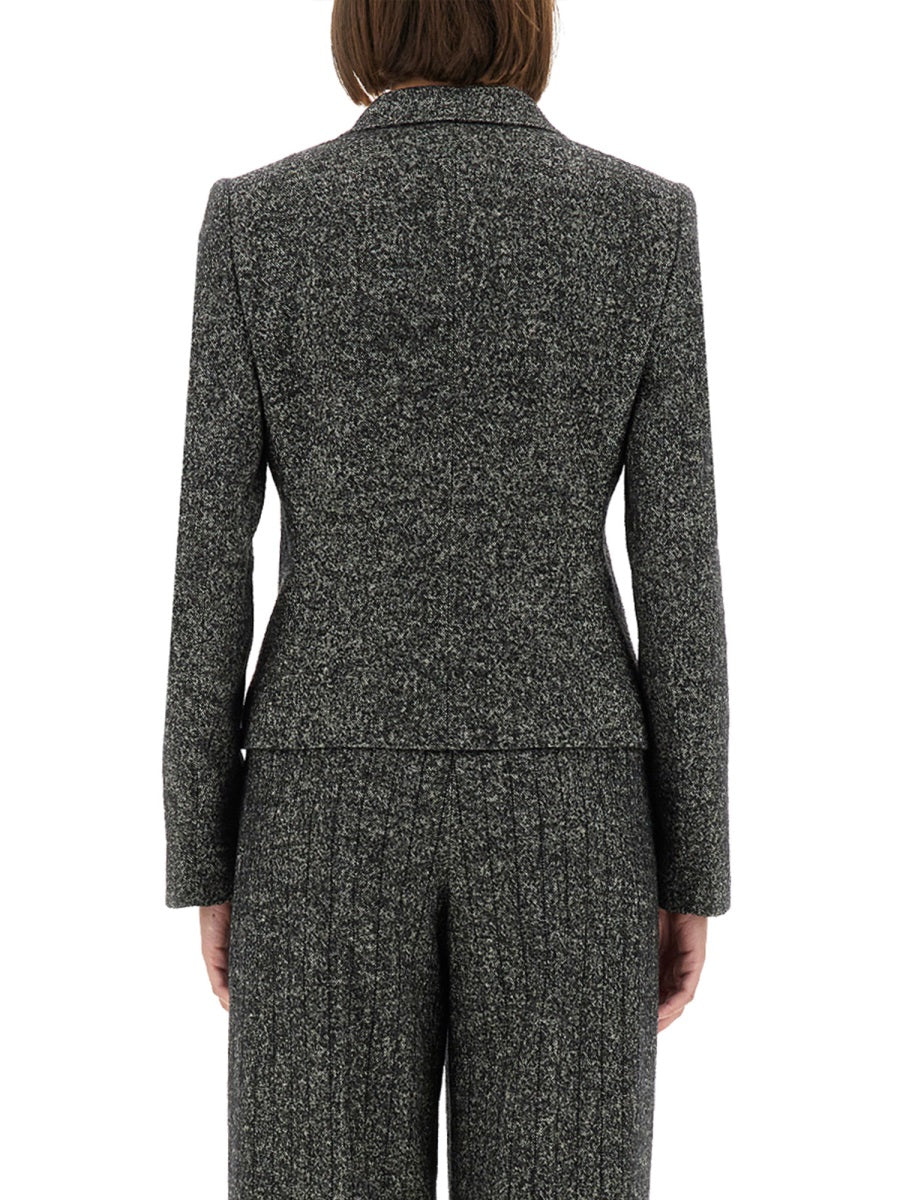 Dolce & Gabbana Women Single-Breasted Jacket In Wool Blend Dot