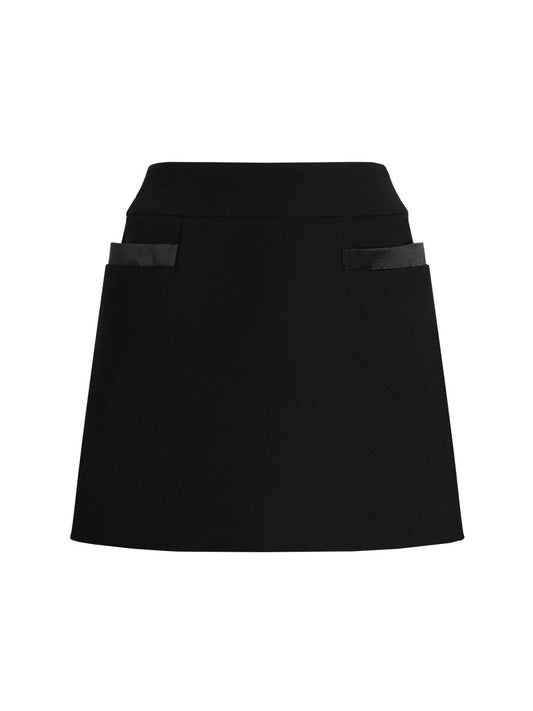 Dolce & Gabbana Women Double Crepe Basque Skirt