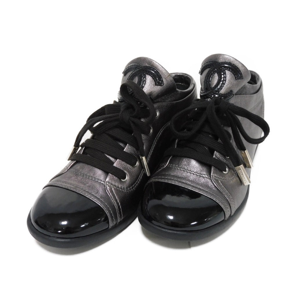 Chanel Patent Leather Sneakers