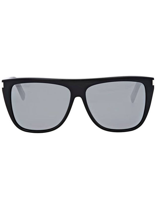 Saint Laurent Saint Laurent Grey Mirror Rectangular Unisex Sunglasses SL 1 001 59