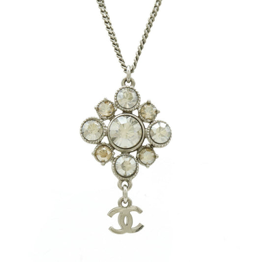Chanel Coco Mark Rhinestone Necklace Pendant