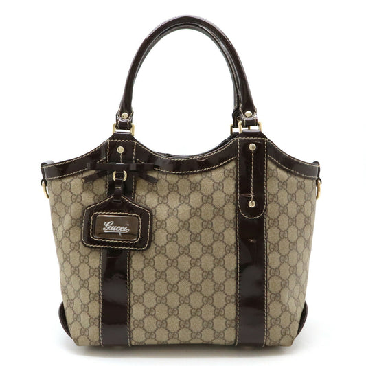 Gucci GG Supreme Ribbon 2way Tote Bag 203521