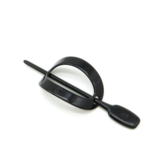 Chanel Coco Mark Hair Accessory Black