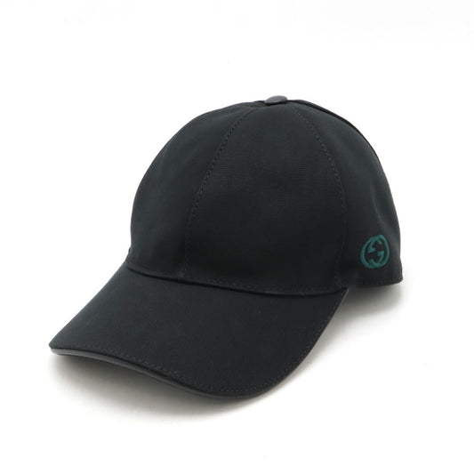 Gucci Cotton Interlocking G Baseball Cap Hat 387554