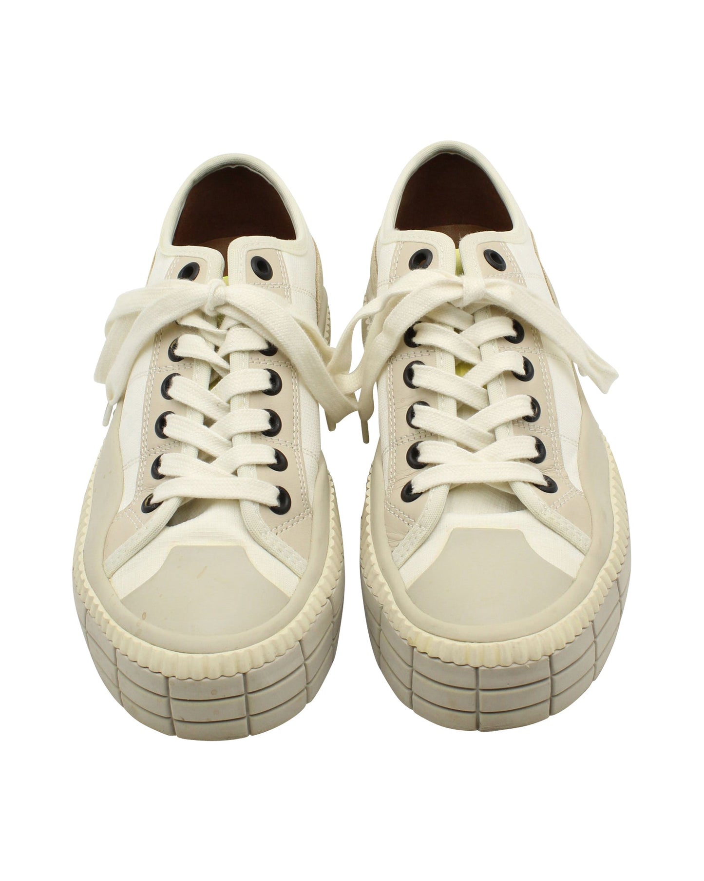 Chloe Clint Low Top Sneaker in Cream Polyester