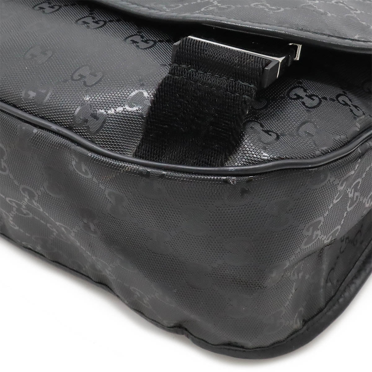 Gucci GG Imprime PVC Leather Messenger Shoulder Bag 201732