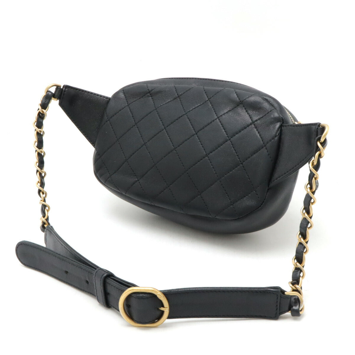 Chanel Leather Coco Mark Waist Pouch