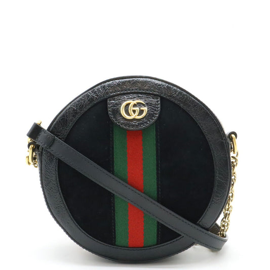 Gucci Suede Patent Leather Ophidia GG Marmont Shoulder Bag 550618