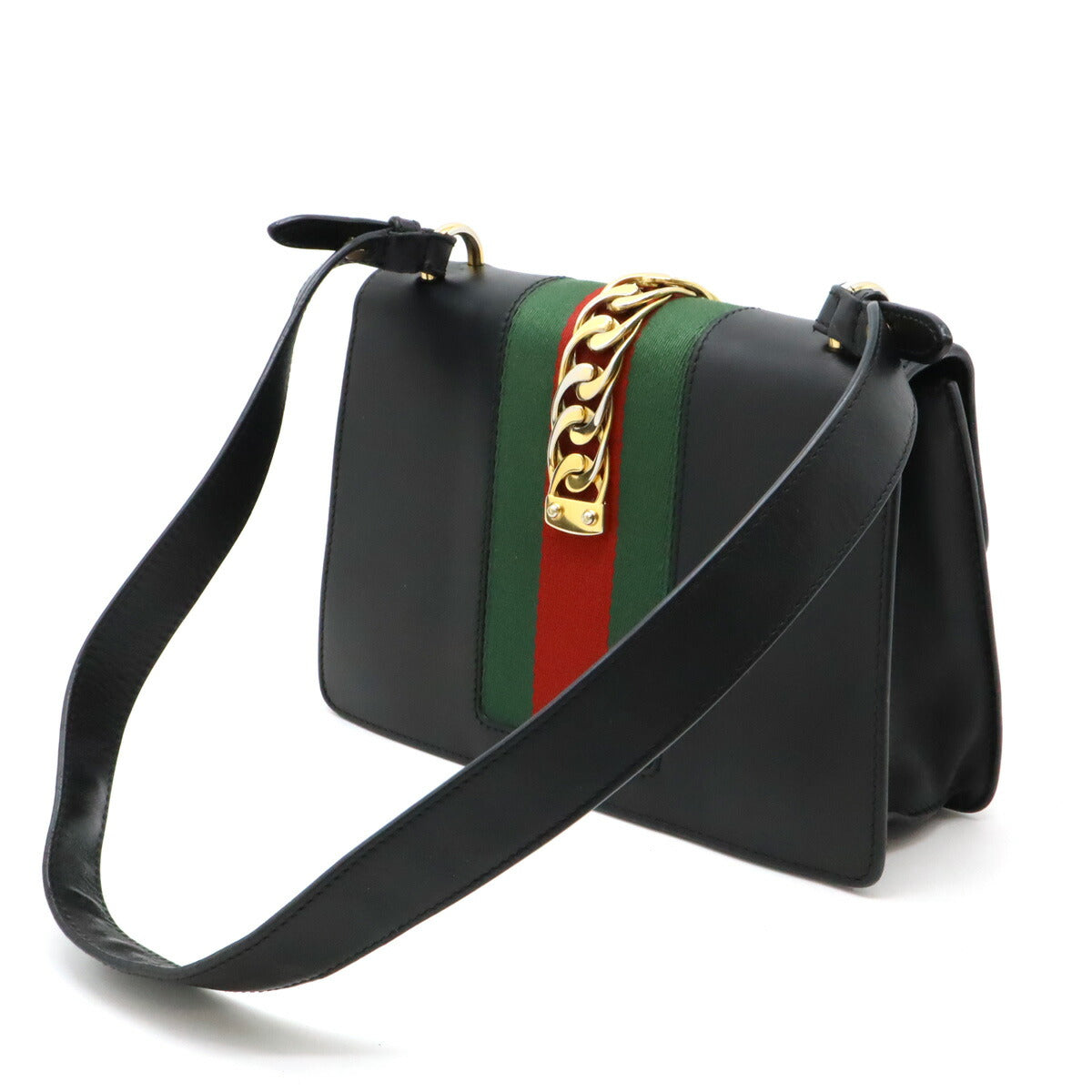 Gucci Leather Sylvie Shoulder Bag 421882