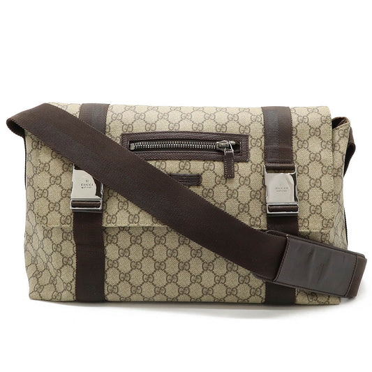 Gucci GG Plus PVC Leather Messenger Bag 122374