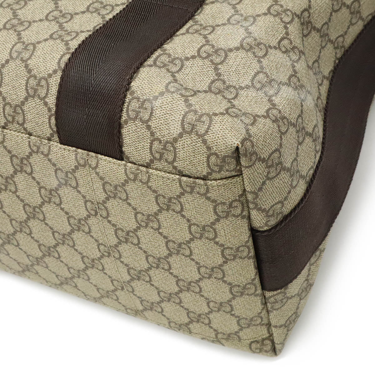 Gucci GG Plus PVC Leather Messenger Bag 122374