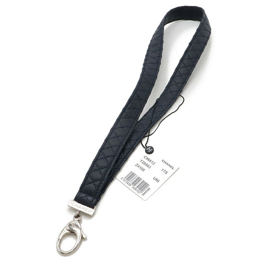 Chanel Leather Matelasse Neck Strap Holder