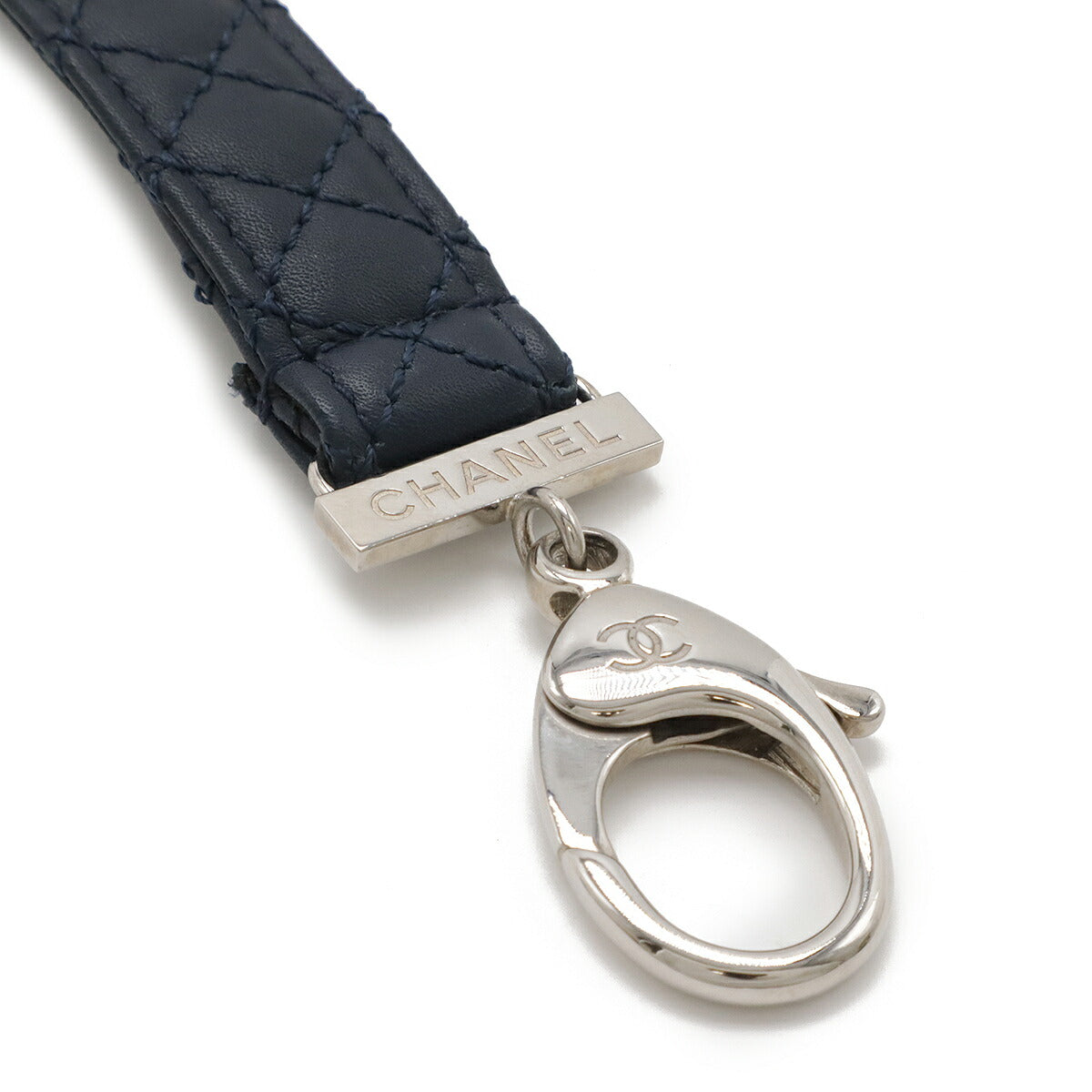 Chanel Leather Matelasse Neck Strap Holder