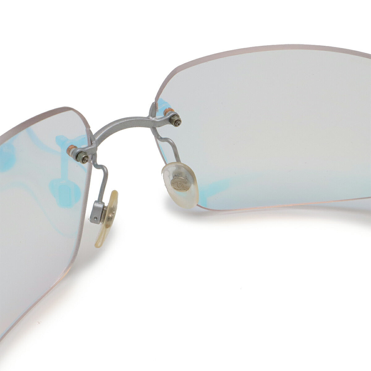 Chanel Sunglasses Aurora Lens Silver Clear Pink
