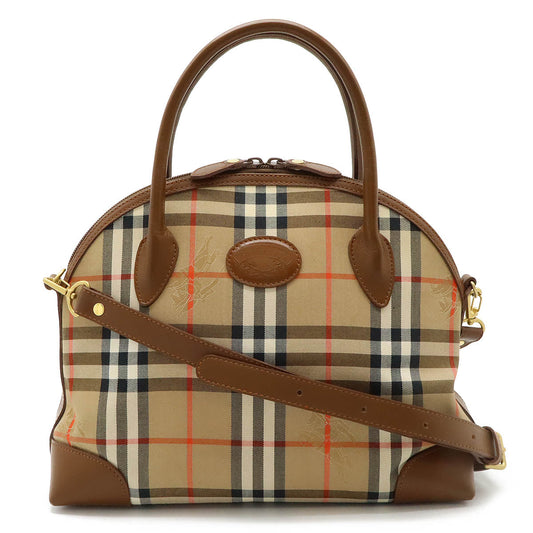 Burberry Canvas Leather 2WAY Handbag