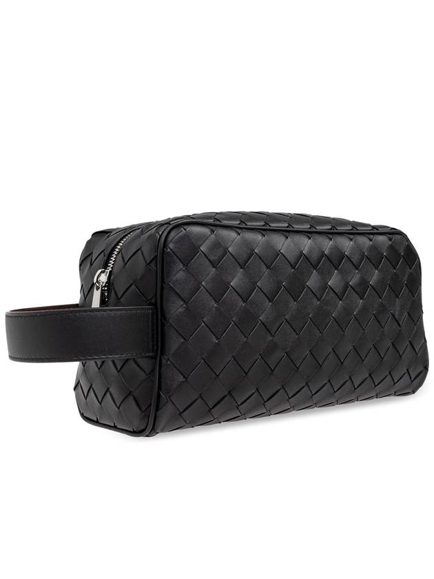 Bottega Veneta Bottega Veneta Toiletry Bag Intrecciato, Men's, Black