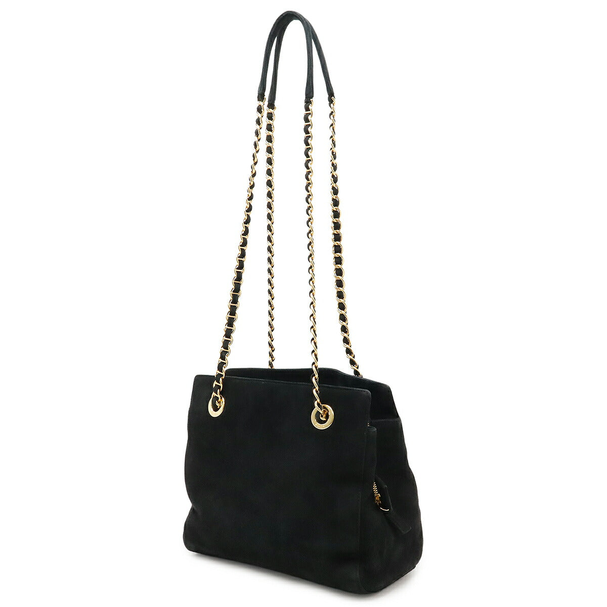 Prada Triangle Logo Suede 2way Bag