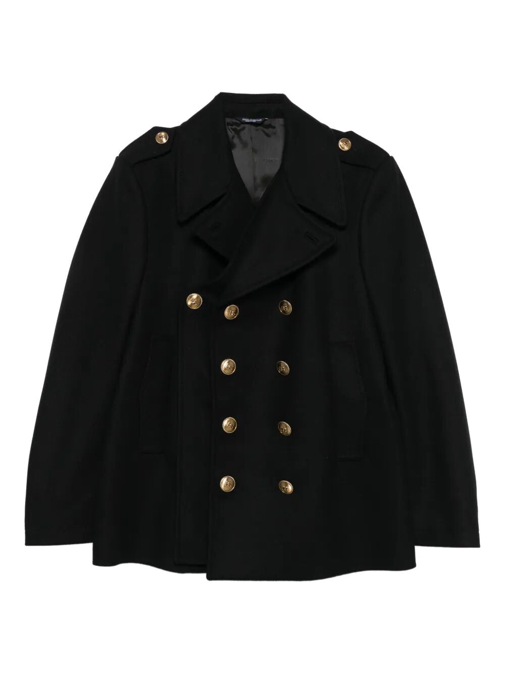 Dolce & Gabbana Men Double-Breasted Peacoat
